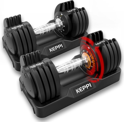Adjustable dumbbells set 2 - dumbbells,