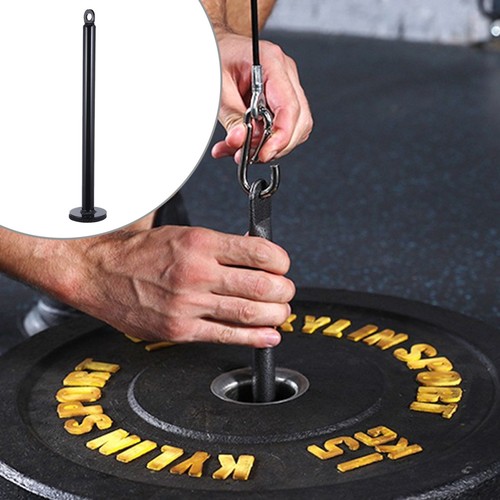 Black steel barbell weight - black,