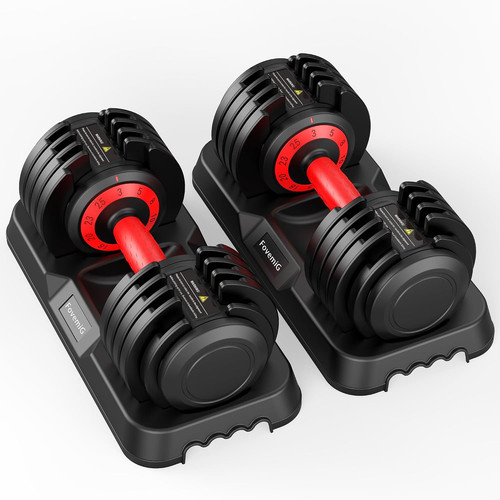 Adjustable dumbbells set - adjustable,
